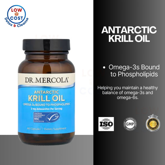 LowCost PH| Dr. Mercola, Antarctic Krill Oil, 60 Capsules