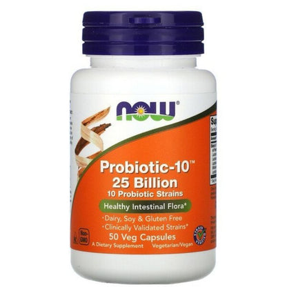 LowCostPH | Now Foods, Probiotic-10, 25 Billion, 50 Billion, 100 Billion Dietary Supplement