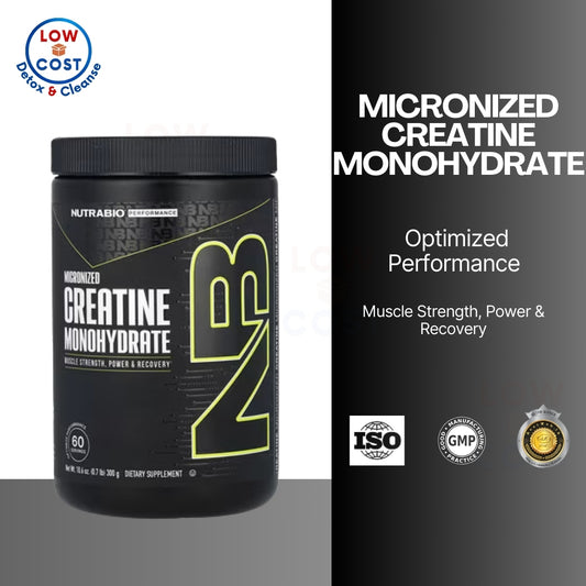 LowCostPH| NutraBio, Micronized Creatine Monohydrate, 10.6 oz (300 g)