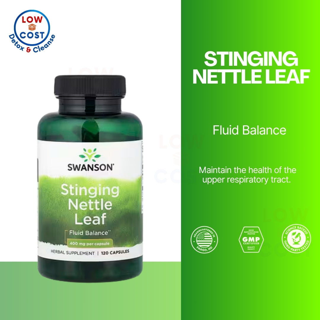 LowCostPH | Swanson, Stinging Nettle Leaf, 400 mg , 120 Capsules Supports Fluid Balance