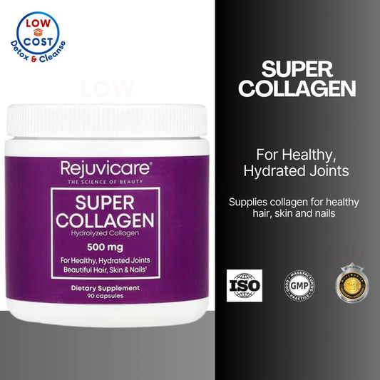 Low Cost PH | Rejuvicare, Super Collagen, Collagen Hydrolysate, 500 mg Collagen Capsules.