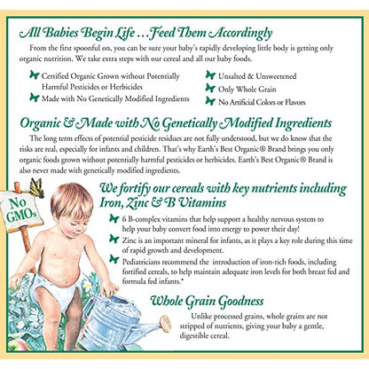 Low Cost PH | Earth's Best, Organic Whole Grain Multi-Grain Cereal, 8 oz (227 g) Organic Cereal.