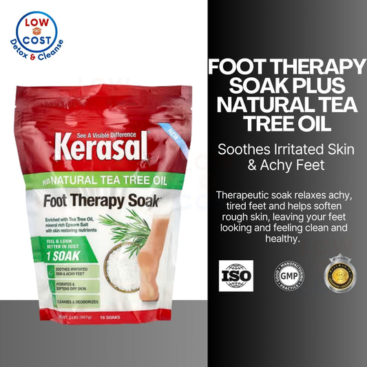 LowCost PH| Kerasal, Foot Therapy Soak Plus Natural Tea Tree Oil, 2 lbs (907 g)