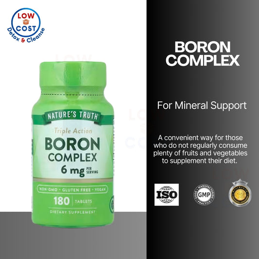 LowCost PH| Nature's Truth, Triple Action Boron Complex, 6 mg, 180 Tablets (3 mg per Tablet)