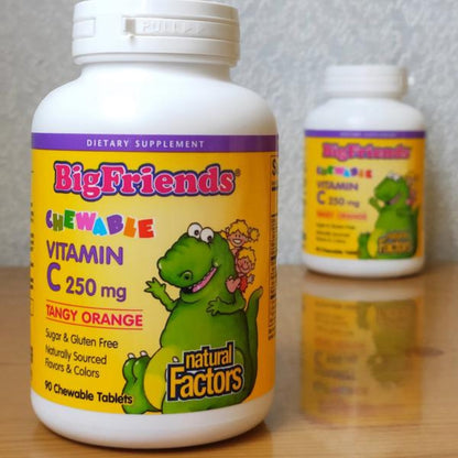 LowCostPH | Natural Factors, Big Friends, Vitamin D3, Multi-Vitamin & Minerals, Vitamin C, Magnesium