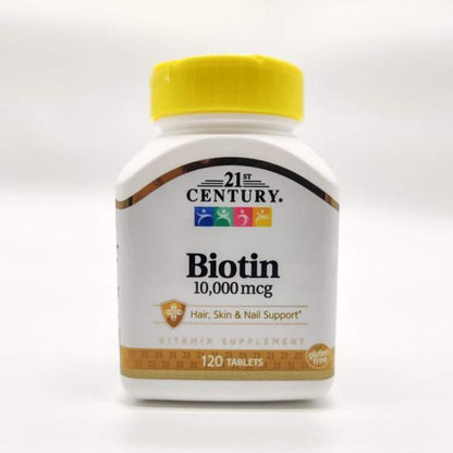 USA Onhand | 21st Century, Biotin, 800 mcg, Hair, Skin & Nail Support| Healthy Aging Support