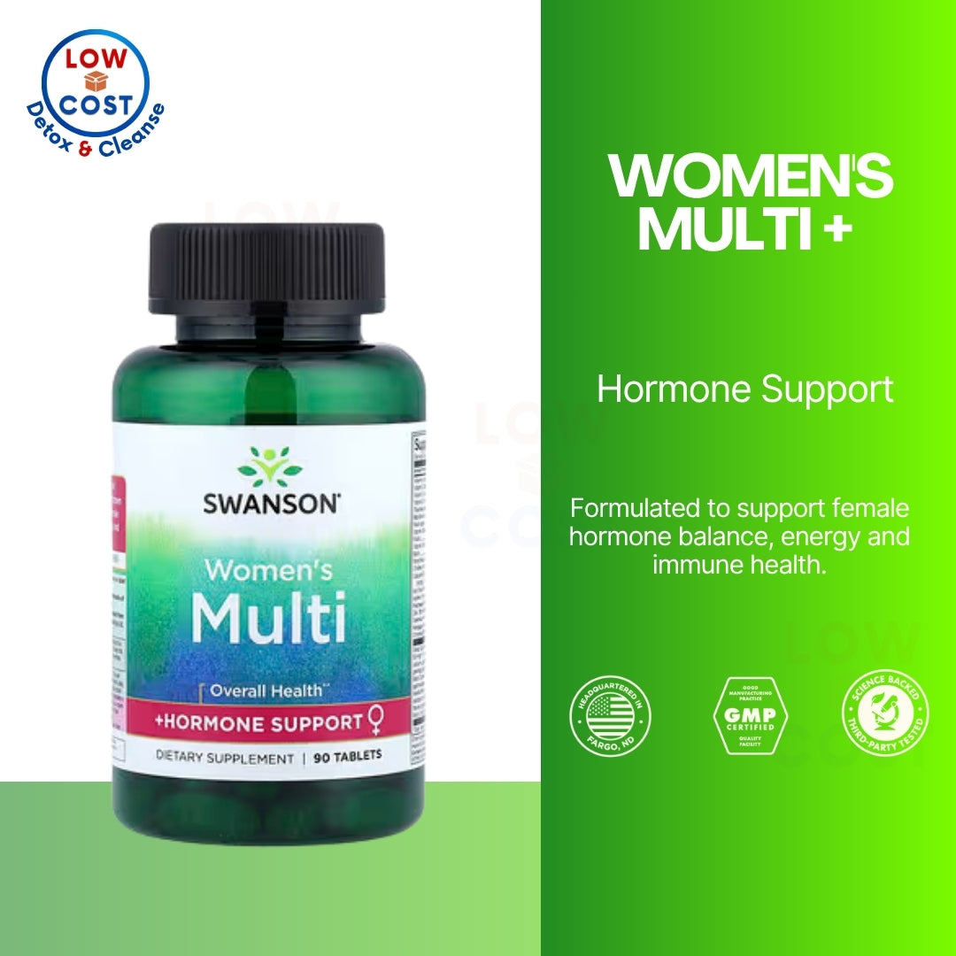 LowCostPH | Swanson, Women's Multi + Hormone Support, 90 Tablets Overall Health