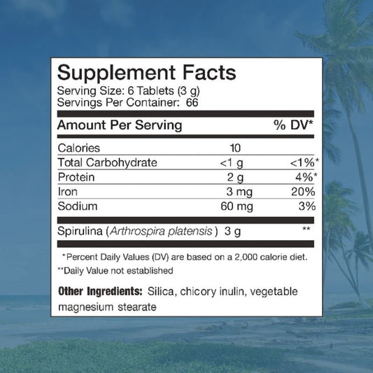 USA Onhand | Nutrex Hawaii Pure Hawaiian Spirulina, 400 / 100 Tablets Dietary Supplements.