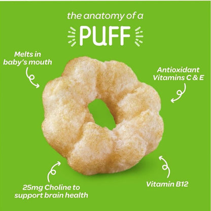 Low Cost PH | Happy Baby Puffs Organic Gluten Free Nutrient Rich Snacks Vitamins C & E Choline