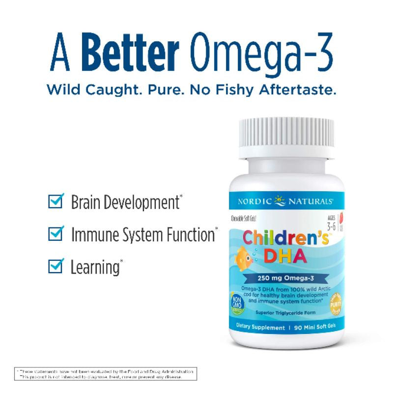 LowCostPH | Nordic Naturals Childrens DHA Xtra Ages 3-6 Berry Babys DHA. Brain Development Support