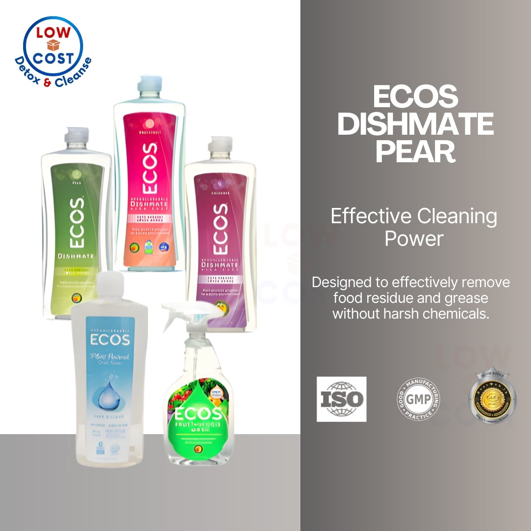 GrocerFarmer| Earth Friendly Ecos Dishmate Pear, Grapefruit, Lavender, Free & Clear, Ecos Fruit wash