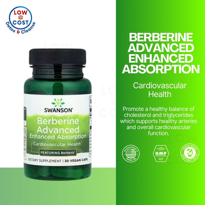 LowCostPH | Swanson Berberine Advanced, Curcumin, Complex, Black Pepper Cardiovascular Health