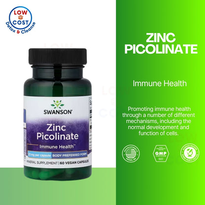 LowCostPH | Swanson, Zinc Picolinate, 22 mg, 50 mg, 15 mg, Immune Health