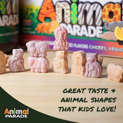 LowCostPh | NaturesPlus, Animal Parade Gold, Children's Chewable Multivitamin, Cherry,Grape & Orange