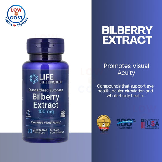 LowCostPH | Life Extension, Standardized European Bilberry Extract ( Supports Eye Health & Ocular Circulation )