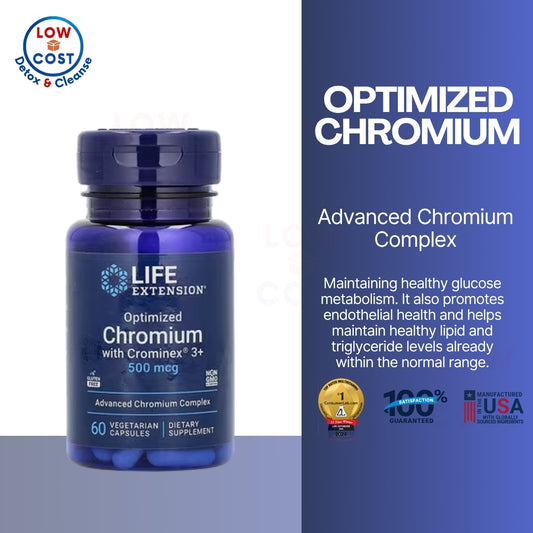 LowCostPH | Life Extension, Optimized Chromium with Crominex 3+ ( Promotes Normal Cellular Energy Production )