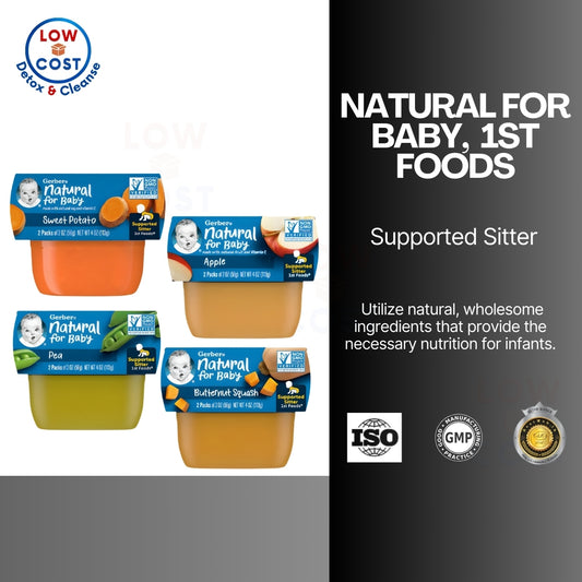 Little Sunshine | Gerber, Natural for Baby, 1st Foods, Butternut Squash, 2 Pack, 2 oz (56 g) Each