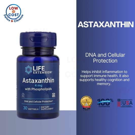 LowCostPH | Life Extension, Astaxanthin with Phospholipids ( Cognitive Function & Cardiovascular Support )