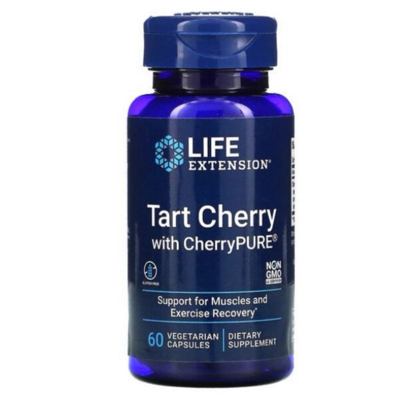 LowCostPH | Life Extension, Tart Cherry, Uric Acid Control, 60 Vegetarian Capsules | Solaray Cleanse
