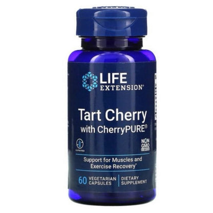 LowCostPH | Life Extension, Tart Cherry, Uric Acid Control, 60 Vegetarian Capsules | Solaray Cleanse