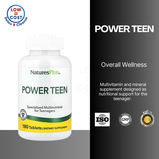 LowCostPh | NaturesPlus, Power Teen, 90 | 180 Tablets, Specialized Multinutrient for Teenagers