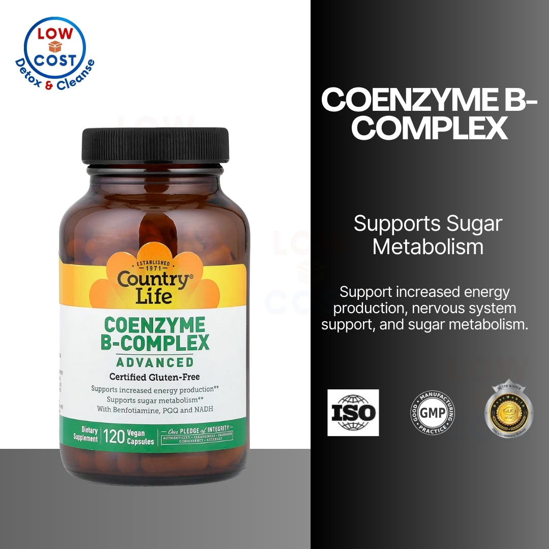 LowCostPh | Country Life, Coenzyme B-Complex Vitamin,Support Energy and Metabolism, Daily Supplement
