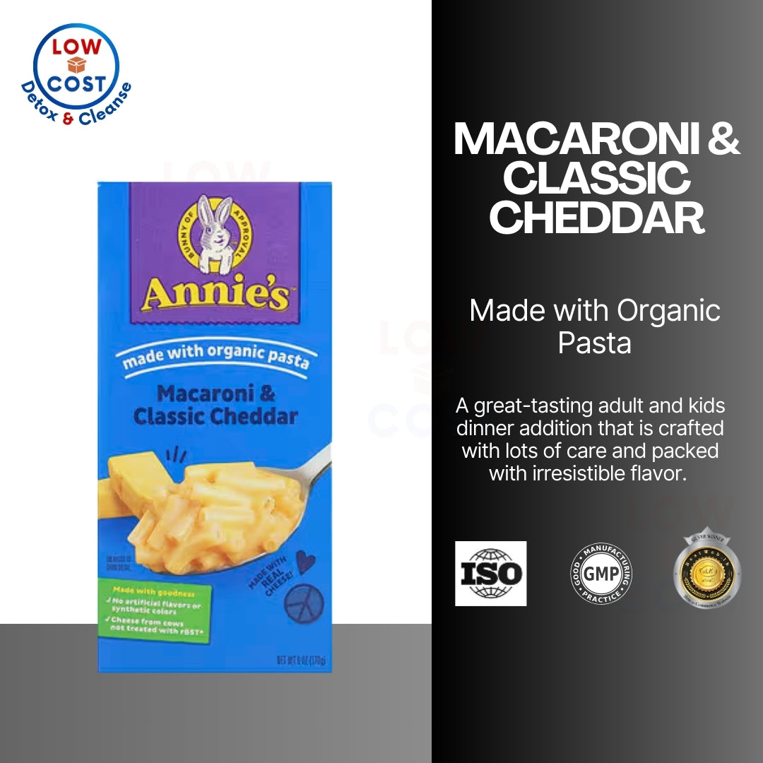 LowCostPH | Annie's Homegrown, Macaroni & Classic Cheddar, 6 oz (170 g)