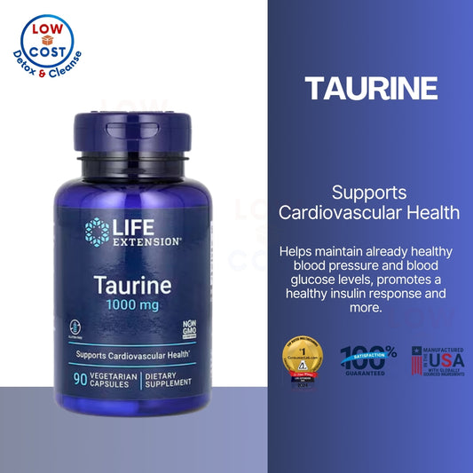 LowCostPH | Life Extension, Taurine ( Supports Cardiovascular Health & Cognitive Support )