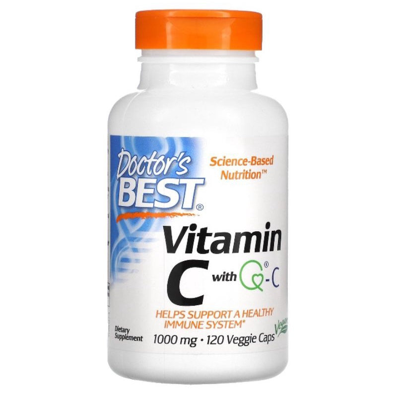 LowCostPh | Doctor's Best, Vitamin C with Q-C, 500mg, 1,000 mg, 120 | 360 Veggie Caps, Powder 250g