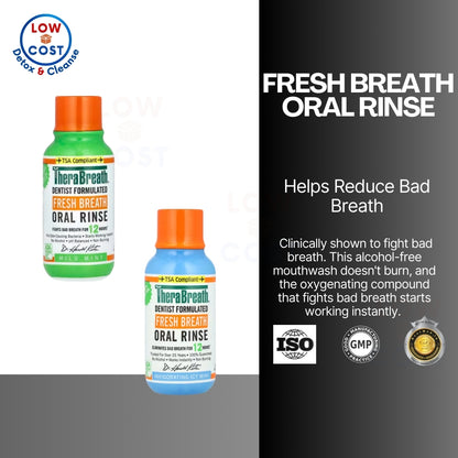 USAOnhand| Ready To Ship TheraBreath, Fresh Breath Oral Rinse, Invigorating Icy Mint, 3 fl oz