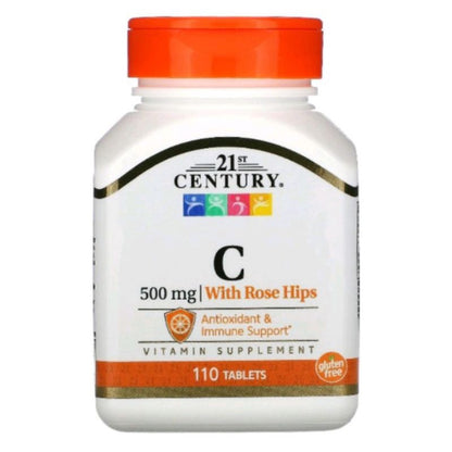 LowCostPH | 21st Century, Vitamin C, Ascorbic Acid, Antioxidant and Immune Support, 250 mg/ 500mg.