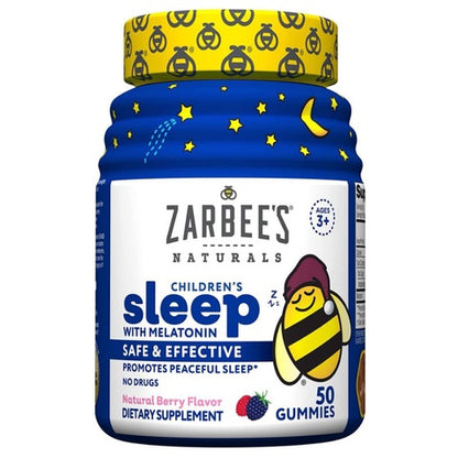 Low Cost PH | Zarbee's Children's Sleep with Melatonin For Children 3 Years +, 50 Chewables, Gummies