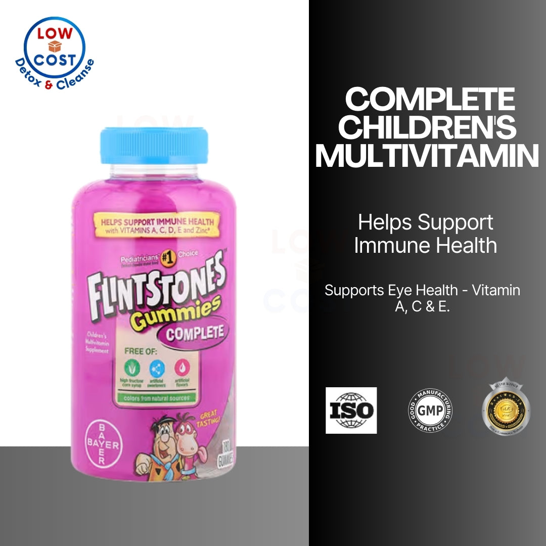LowCostPH | Flintstones, Complete, Children's Multivitamin with Vitamin A, C, D, E and Zinc, 180 Gum