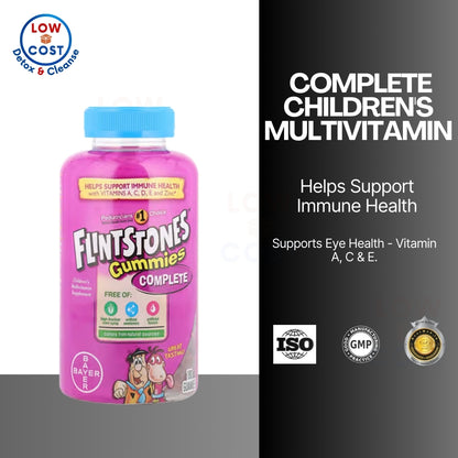 LowCostPH | Flintstones, Complete, Children's Multivitamin with Vitamin A, C, D, E and Zinc, 180 Gum