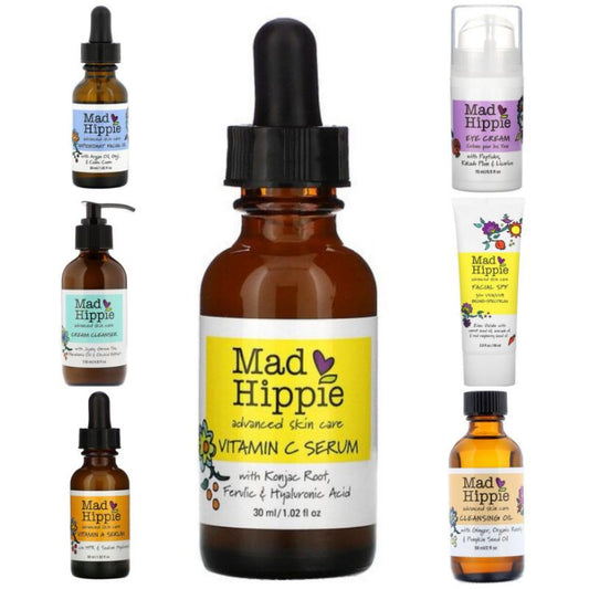 Low Cost PH | Mad Hippie, Vitamin C Serum, 8 Actives, Vitamin A, Cleansing Oil, Face Cream