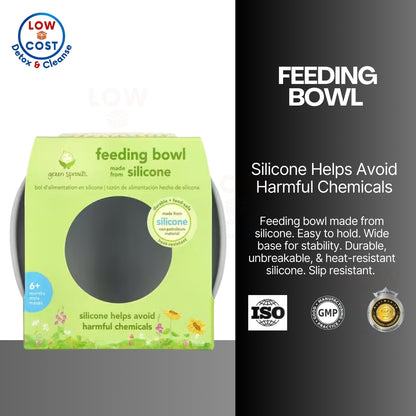 LowCostPH | Green Sprouts, Feeding Bowl, 6+ Months, Gray, 1 Bowl