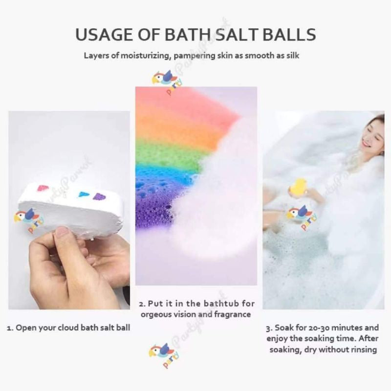 Low Cost PH | Kids Bath Bombs Rainbows Bomb Cloud Star and Half Moon