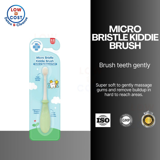 LowCostPH |Tiny Buds Micro Bristle Kiddie Brush ( Random Color ) 4-8 Years Old