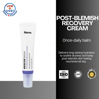 LowCostPH | Hero Cosmetics, Rescue Balm, Post Blemish Recovery Cream, 0.507 fl oz (15 ml)