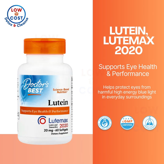 LOwCostPh | Doctor's Best, California Gold Nutrition, Lutein with Lutemax 2020, 20mg 60ct | 120 ct