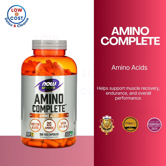 LowCostPH | Now foods, Sports, Amino Complete, 360 Veg Capsules, Pre & Post Workout Recovery