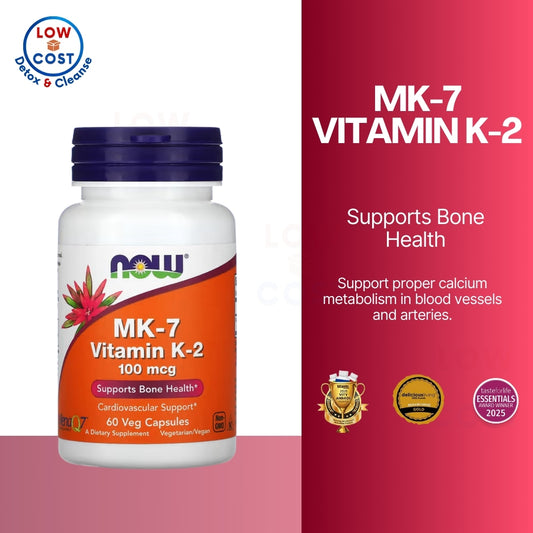 LowCostPH | NOW Foods, MK-7 Vitamin K-2, 100 mcg, 60 Veg Capsules ( Supports Bone Health )
