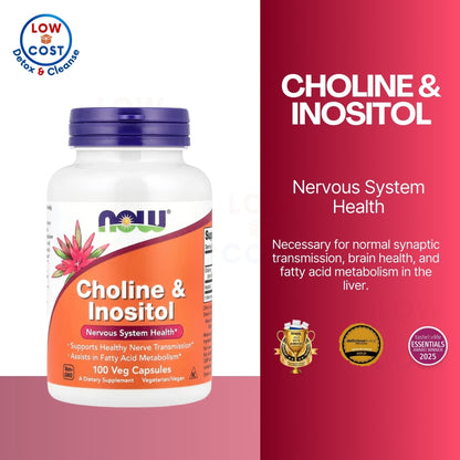 LowCostPH | NOW Foods, Choline & Inositol ( Nervous System Health & Mood and Emotional Balance )