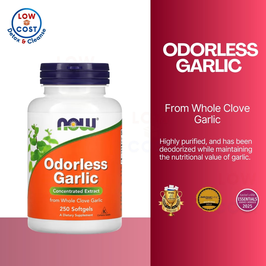 LowCostPH | NOW Foods, Odorless Garlic, 250 Softgels ( Cardiovascular Support & Digestive Comfort )