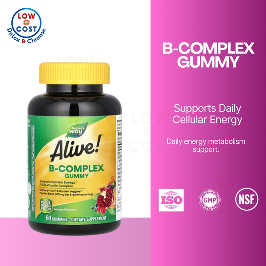 LowCostPH | Nature's Way, Alive! B-Complex Gummy, Mango, 60 Gummies