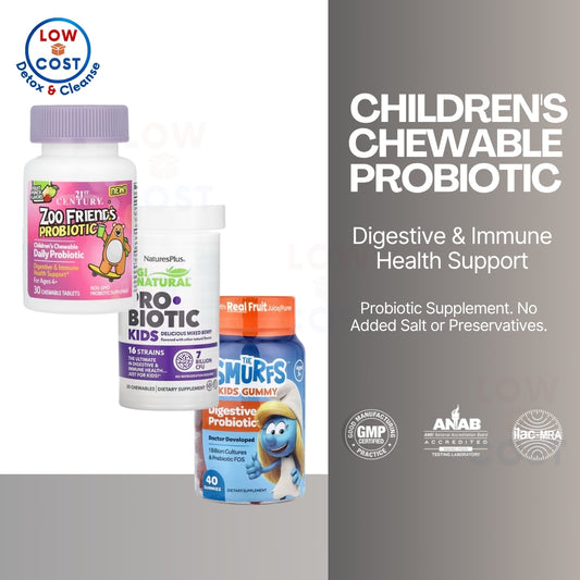 LowCostPH | 21st Century, Zoo Friends, NaturesPlus, Kids Probiotic, Immune & Digestive Health