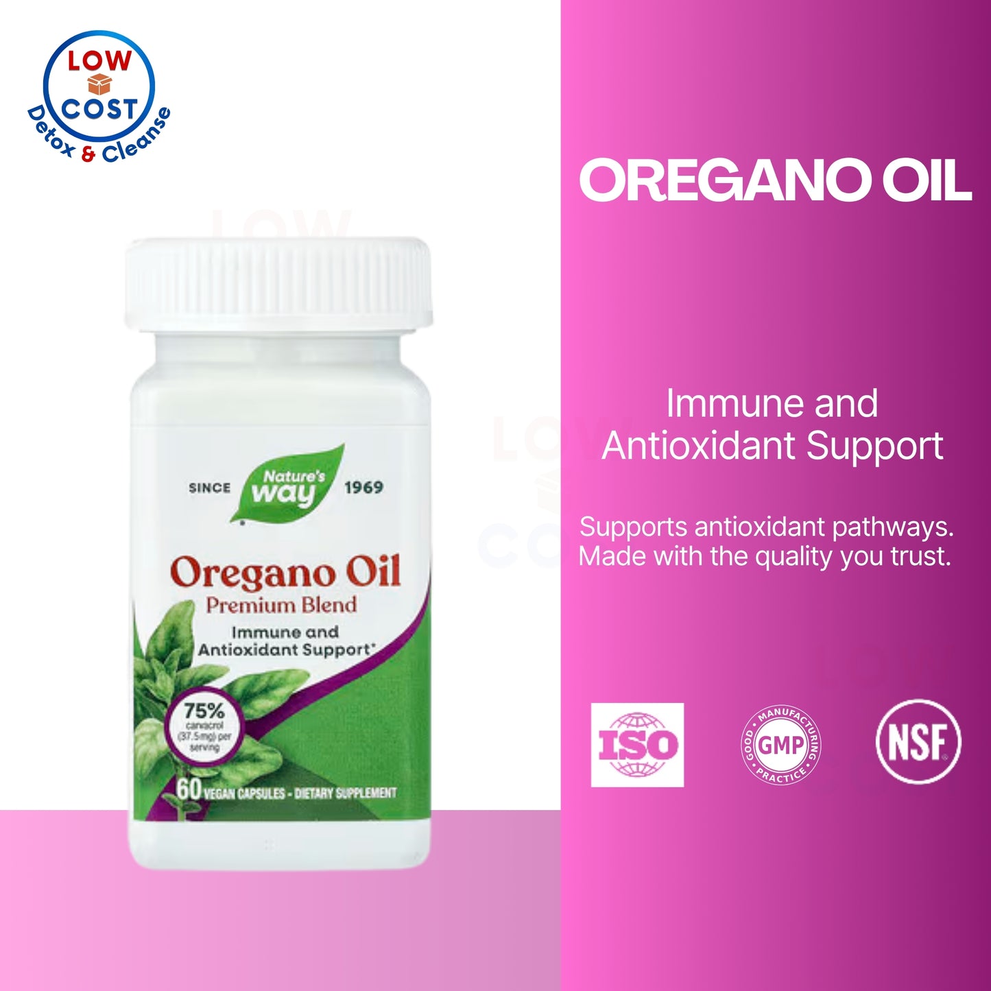 LowCostPH | Nature's Way, Oregano Oil, Premium Blend ( Immune Support & Digestive Health )