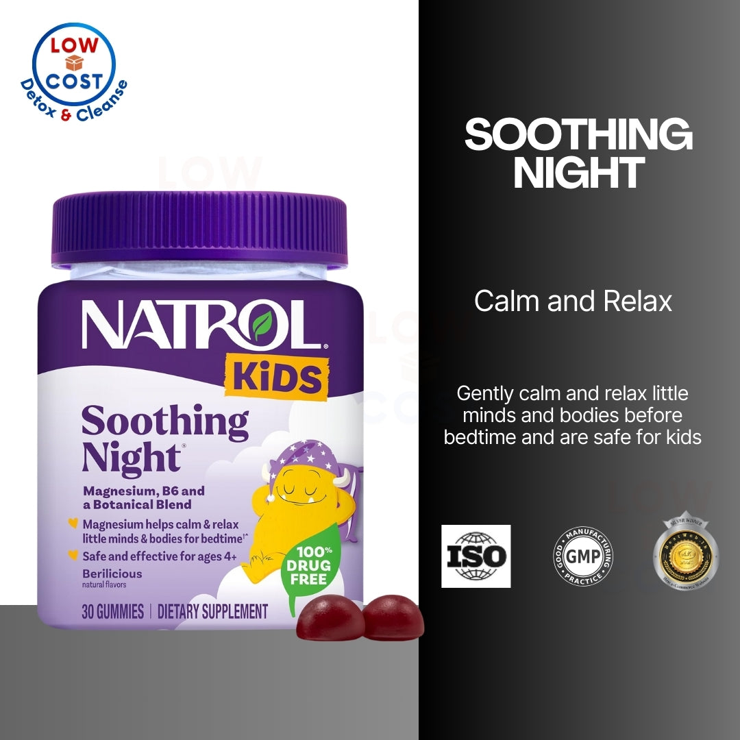 LowCostPH | Kids Sleep Gummies Melatonin 1mg - Vegan, Gluten  Sugar-Free & Soothing Night, Magnesium