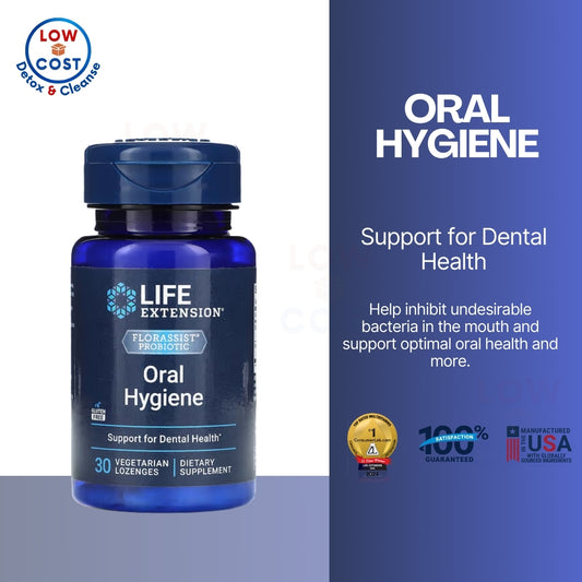 LowCost PH| Life Extension, FLORASSIST Probiotic, Oral Hygiene, 30 Vegetarian