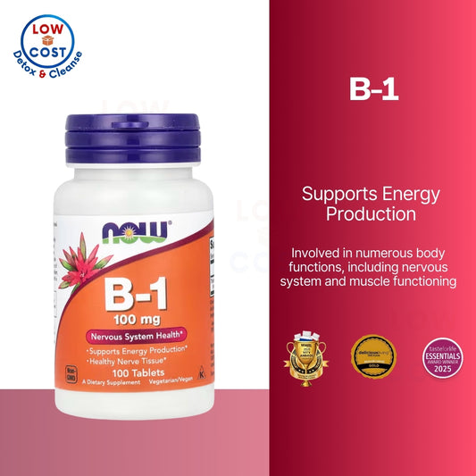 LowCostPh | NOW Foods Supplements, Vitamin B-1 100 mg, Energy Production*, Nervous System Health*, 1